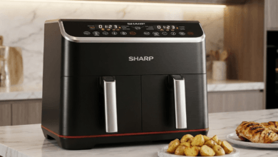 دليل شراء قلاية شارب المزدوجة 8 لتر: ثورة الطهي المتزامن في 2026