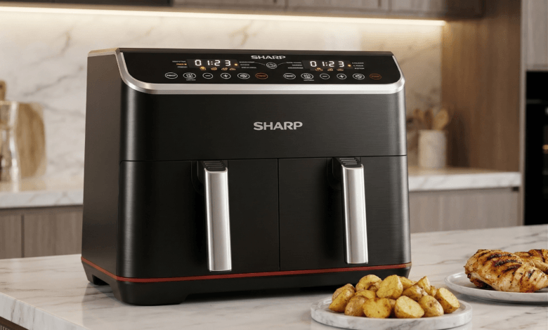 دليل شراء قلاية شارب المزدوجة 8 لتر: ثورة الطهي المتزامن في 2026